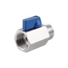 1/2 Inch Mini Ball Valve Stopcock Made of 304 Stainless