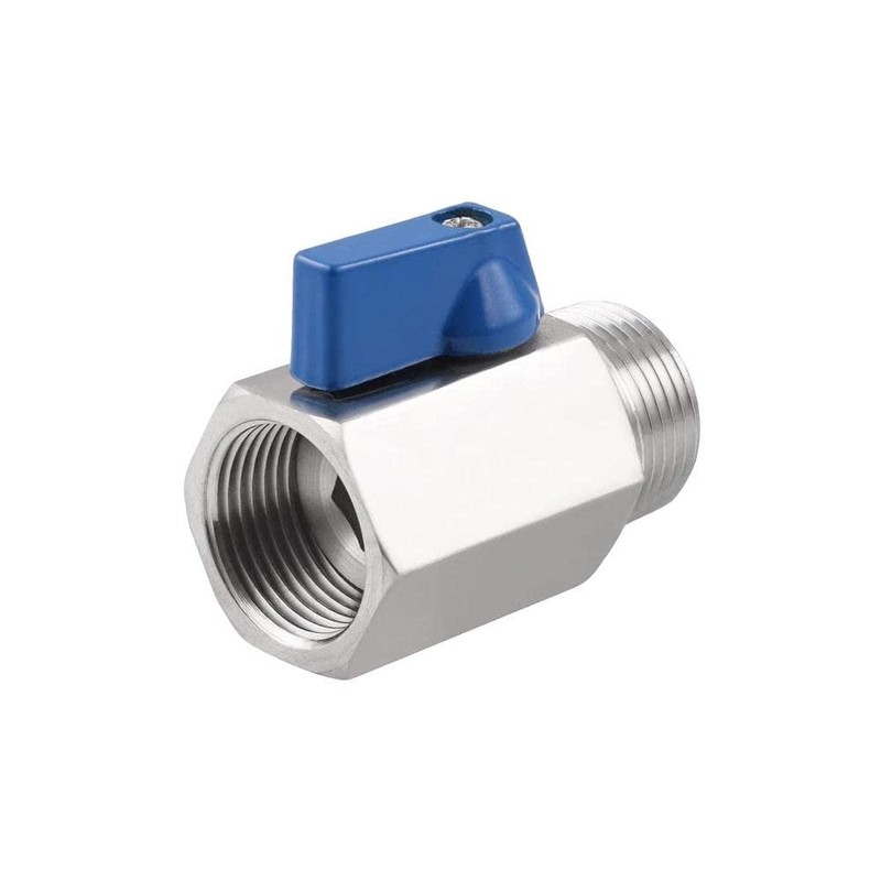 1/2 Inch Mini Ball Valve Stopcock Made of 304 Stainless