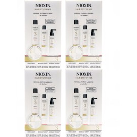 NIOXIN System 3 Hair System Large Kit 300ml / 150ml / 100ml (Pack of 4)