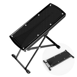 Foldable 6-Position Height Adjustable Pedicure & Manicure Foot Rest, Non-Slip Rubber Foot Stool for Comfortable Home Nail Care, Easy Toenail Trimming & Nail Art Foot Stool