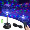 Disco Ball with Motor with Remote and Lights, Palujorty 5-9