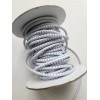 Unbranded 1/8" 4 mm Elastic wrapped Cord trim athletic white
