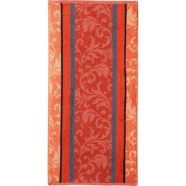 Erwin Müller Ludwigsburg Bath Towel Set of 2 – 100% Cotton – Terracotta Size 70 x 140 cm – Cuddly Soft, Absorbent, Voluminous – practical with Loops on Both Sides (Other Colours)