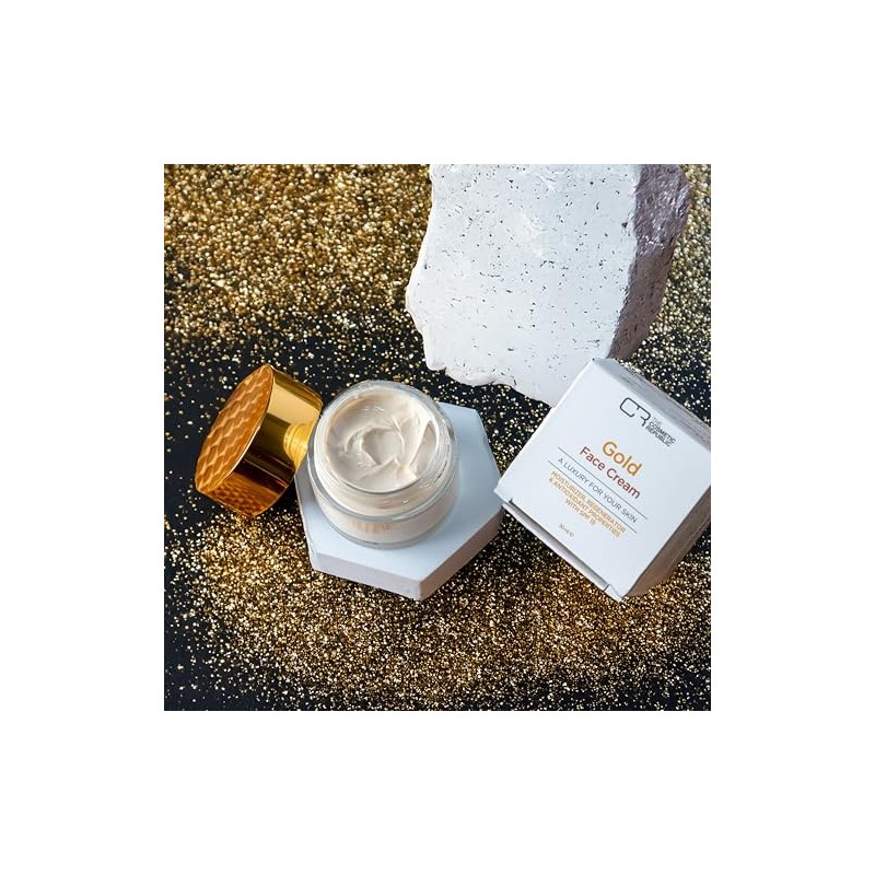 The Cosmetic Republic Gold Face Cream - Moisturizing, Anti-Aging, SPF