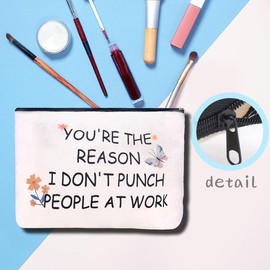 Funny Coworker Makeup Bag for Women Coworkers Leaving Gifts for Co Workers Goodbye Gifts for Employees Appreciation Gifts for Colleagues New Job Gifts for Women Office Farewell Gifts for Friends