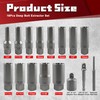 STXDY 16Pcs Deep Bolt Extractor Set, Stripped Bolt Extractor Kit,