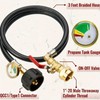 Propane Refill Adapter Hose with Gauge & Control Valve! Extend,
