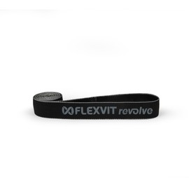 FLEXVIT Revolve Elite Superband Black (Very Strong) | Pull-Up Band & Power Band for Pull-Up Support, Strength & Core | Skin-friendly, Tear-Resistant & Washable | For Professionals | Made in Germany