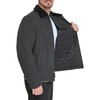 Dockers Men's Wool Blend Zip Up Jacket with Quilted, Charcoal