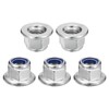 TA-VIGOR 25Pcs M6 x 1mm Flange Lock Nuts, Stainless Steel