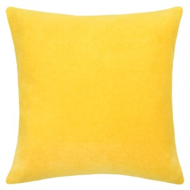 Soft Fleece Cushion Cover - Polar Fleece Cushion Cover with Crochet Stitch - Fluffy Cushion Cover - 40 x 40 cm - 160 Curry - by 'zoeppritz since 1828', 702291-160-40x40 cm