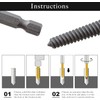 Reverse Tap Set, Set of 6, Hexagonal Shaft Screw Removal