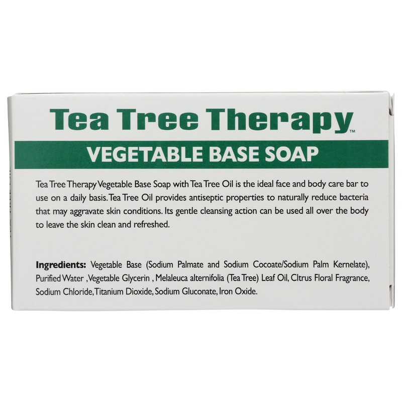 Tea Tree Therapy Vegetable Base Soap - 3.9 Oz