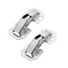 Qrity 2 x Small Screw-On Hinges with Spring Opening Angle