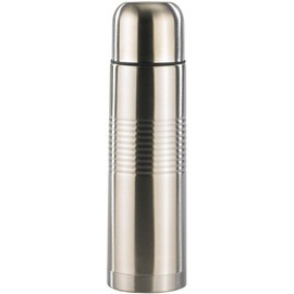 Rosenstein & Söhne Vacuum Flask in Bottle Shape: Stainless Steel Insulated Flask with Cup 0.5 Litres (Double-Walled Thermal Flasks, Drinking Cups on the Go Offices Lunch Double Stainless Outdoor)