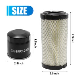 Golf Cart Tune Up Kit Replacement for EZGO TXT RXV 2008 up Gas Carts Compatible with 4 Cycle Kawasaki Motor with 28463-G01 Air Filter 72084-G01 Fuel Filter 607454 Oil Filter&Spark Plug Maintenance Kit