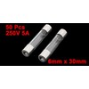 uxcell 250V 5A F5AL250V Fast Quick Blow Glass Tube Fuses