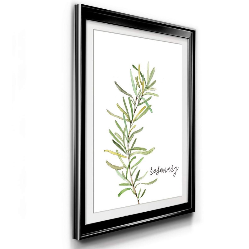 Renditions Gallery Fresh Sprig Rosemary Premium Black Framed Print, Ready