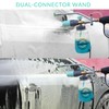Sooprinse Pressure Washer Foam Cannon with Dual Connector Accessory, Power