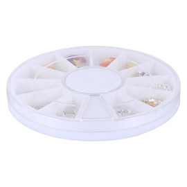 Baluue 12pcs Manicure Nail Decal Rhinestones Chic Easy to Apply for Christmas Birthday Party