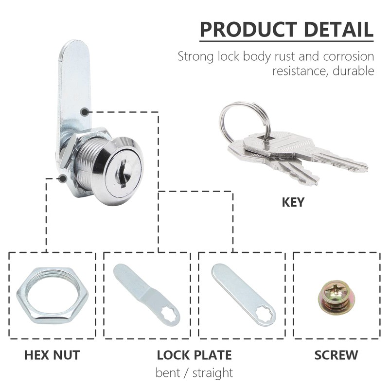 Uenhoy 6 Pack Cam Locks, Keyed Alike - 3/4" (20mm)