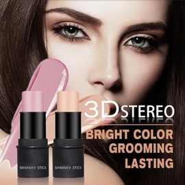 Highlighter Stick Foundation, Face Makeup Highlight Shadow Stick Contour Corrector Pen Texture Cream, Face Contour Stick, Corrector Maquillajes(Tipo 1
