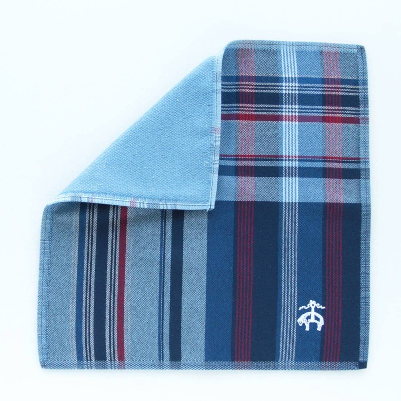 Brooks Brothers 125468-2252-62 Men's Handkerchief (Navy) Can Wipe Glasses and