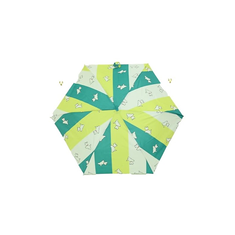 RADLEY Stripey Mini Telescope Umbrella in Ocean Blue Green and