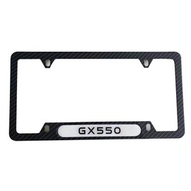 QAMNVCRTY Carbon Fiber License Plate Frame Cover Holder for GX550 Truck Car Accessories Stainless Steel 1PC, CPK22PW