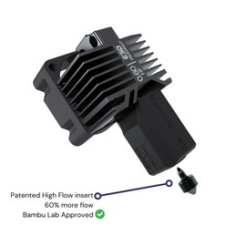 E3D Fully Assembled High Flow ObXidian™ HotEnd for Bambu Lab X1 Series - 0.6 mm