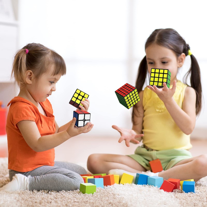 KOSTACHI 2x2 Speed Cube, Professional 2x2x2 Rubik's Cube, Black, 3D