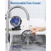 Sweetfull Portable Clip-on Fan 4000mAh Rechargeable LED Display 4 Speeds