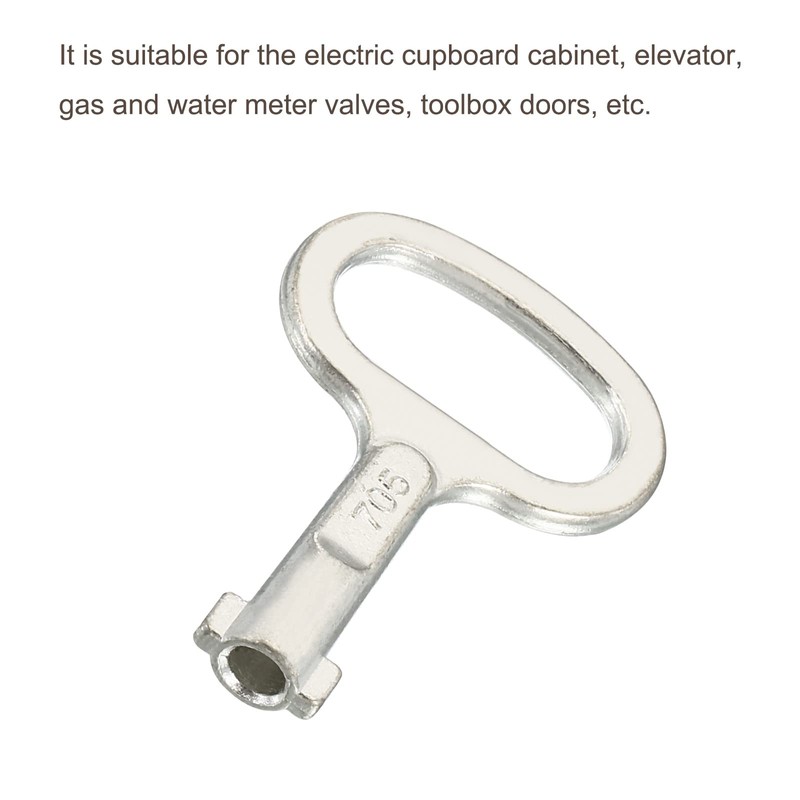 PATIKIL Key Shape Socket Spanner Key, 3 Pack Electrical Cabinet