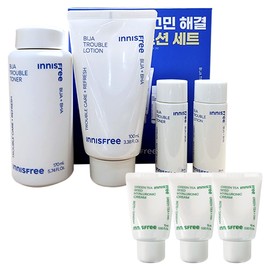 Innisfree Visa Trouble 2-Piece Set + Green Tea Hyaluronic Acid Cream 15ml x 3 / 이니스프리 비자 트러블 2종세트+그린티 히알루론산 크림 15mlx3개