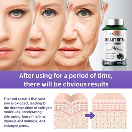 Flynew Optimal Potency Shilajit Ultra 60 Capsules Made in USA with Essential Minerals for Healthy Aging and Immune System Support - Edible, Healthcare, Anti-aging Support:_Pack of 1 (60 capsules)