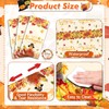 Jhfinely 3 Pcs Happy Thanksgiving Tablecloth - Turkey Fall Plastic