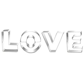 ZDYWY LOVE Alphabet Letter Shaped Cookie Cutters