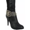 Unbranded Women Boot Bracelet Gold Metal Shoe Silver Fancy Bling
