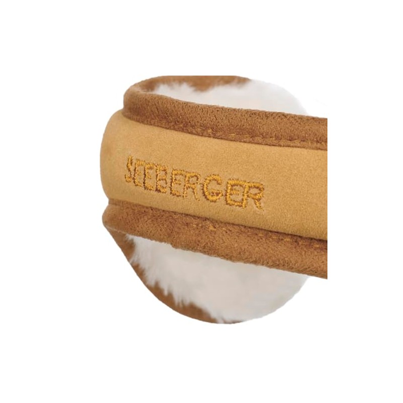 Seeberger Lambswool Ear Muffs Ear Warmers, camel, Unit size