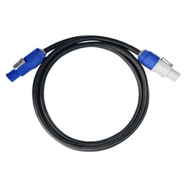 Waterproof PowerCON Locking Power Extension & Jumper Cable, Male to Female, 14 AWG (6')