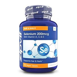 Selenium 200mcg with Vitamins A-C-E. 180 Vegan Tablets for Thyroid and Immune Health, Hair, Skin and Nails. Vegetarian Society Approved. 6 Months Supply