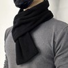 Men's Winter Warm Short Muffler Scarf Casual Burgundy/ONE