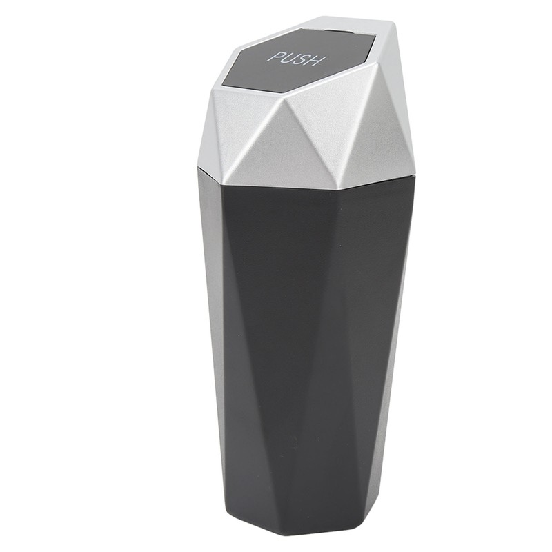 2Pcs Car Trash Can with Lid Waterproof Decorative Automotive Portable