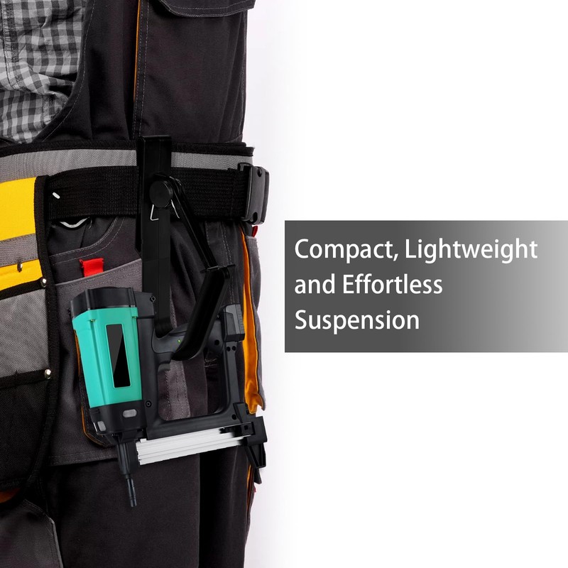 Universal Tool Belt and Cordless Drill/Impact Wrench Holder, Tool Belt