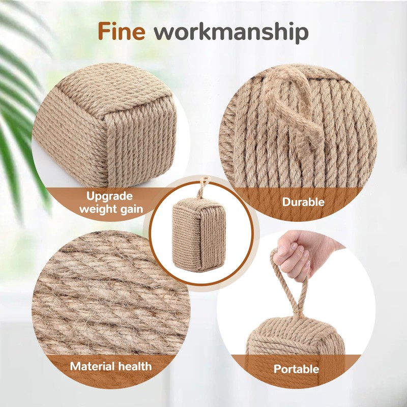 Morningro 2 Pcs Rope Door Stop Decorative Door Stop with