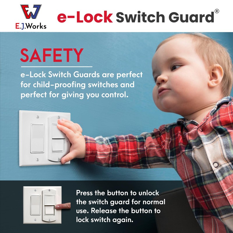 Switch Guard with Easy ON/OFF Push Button Activation | Made