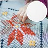 Gatuida 20PCS DIY Round Plastic Mesh Grid Plate for Cross