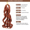 French Curl Braiding Hair 16 Inch 8 Packs Curly Braiding