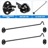 Frcolor Cabin Hooks Swivel Window Hooks with Mounting Screws 2pcs