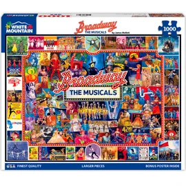 White Mountain Puzzles Broadway, 1000 Piece Jigsaw Puzzle